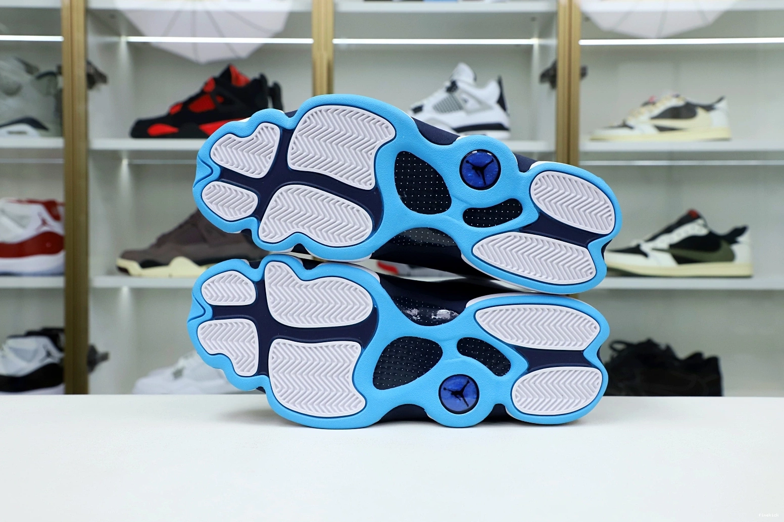 414571-144 13 RETRO POWDER BLUE OBSIDIAN AIR WHITE JORDAN 0724